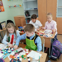 Осваиваем технику рисования ватными палочками